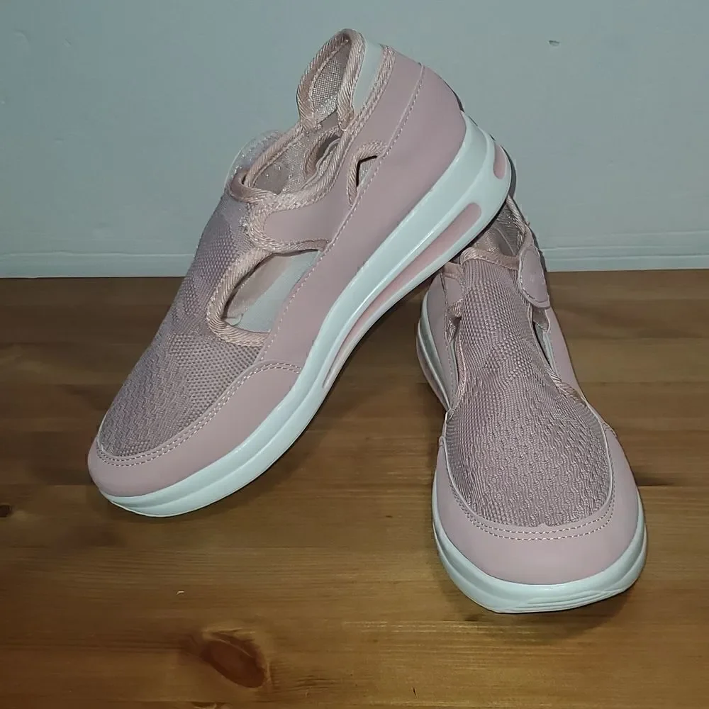 Minimalist Cut Out Casual Breathable Soft Sole Slip On Shoes Women's New